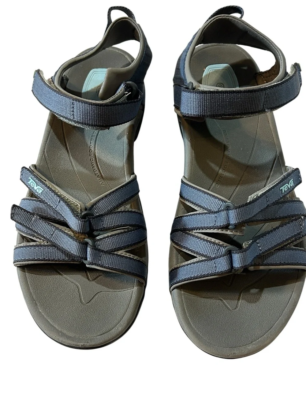Teva Tirra Sport Hiking Sandals Navy Gray Women’s Size 9 Comfort Outdoor Trail